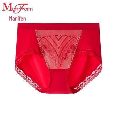 Женские удобные кружевные трусики Maniform со средней посадкой