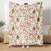 Gingerbread Men Christmas Blanket Soft Throw Blanket For Home Bedroom Bed Sofa Travel Office Solid Christmas Blanket