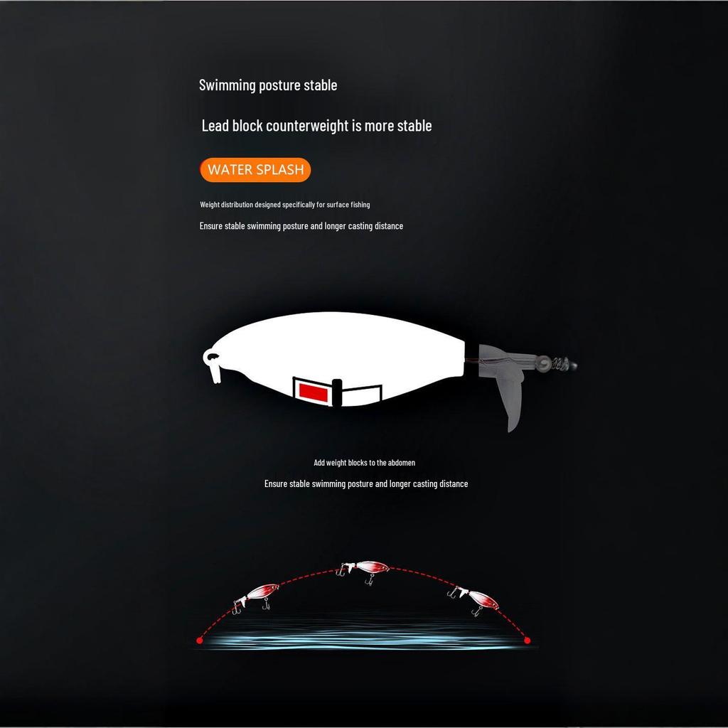 Biomimetic Propeller Topwater Lure for Freshwater & Saltwater Fishing