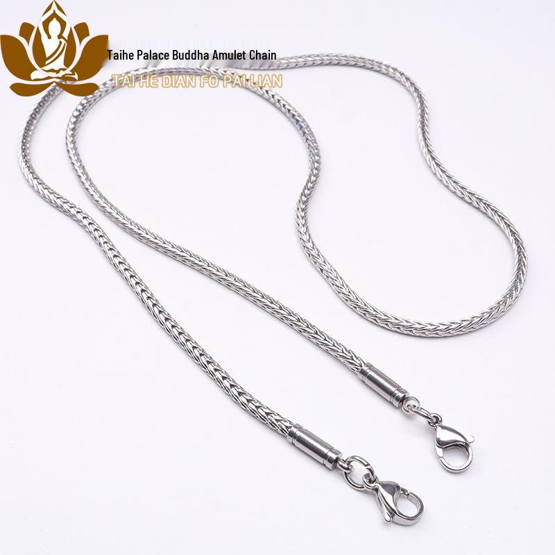 Амулет «Драконья кость» из титановой стали с быстросъемной застежкой «Орлиный клюв» для подвешивания такрутов.