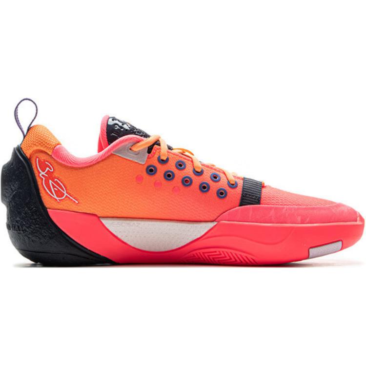 Li Ning YOUNG Низкие Детские Баскетбольные Кроссовки Красно-Оранжевые YKBV010-9