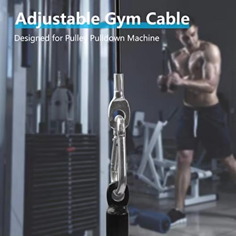 DIY Fitness Machine Replacement Cable Adjustable Pulley Cable Gym Steel Wire Rope LAT Pull Down