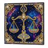 Self-Adhesive DIY Pearl Painting Kit 11 Zodiac Signs Framed Canvas 1D Bead Dot Art Wall Decor