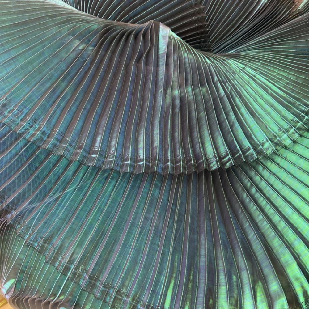 Pleated Organza Fabric For Sewing Girls Skirt Dress Handicraft Clothing DIY Supplies Apparels Needlework Accessories