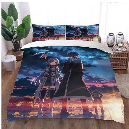 Sword Art Online Bedding Three-Piece Home Textile Kit