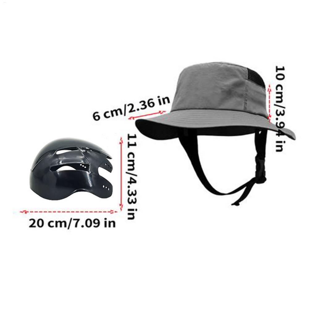 Helmet Hat Breathable Adjustable Wide Brim Head Protection Detachable Cycling Fishing Hat For Adults Bicycle Surfing
