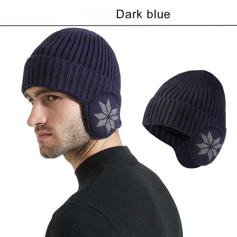 Winter Windproof, Cold Proof and Warm Wool Knitted Hat, Protecting The Ears and Head, Skin Friendly and Thickened for Warmth