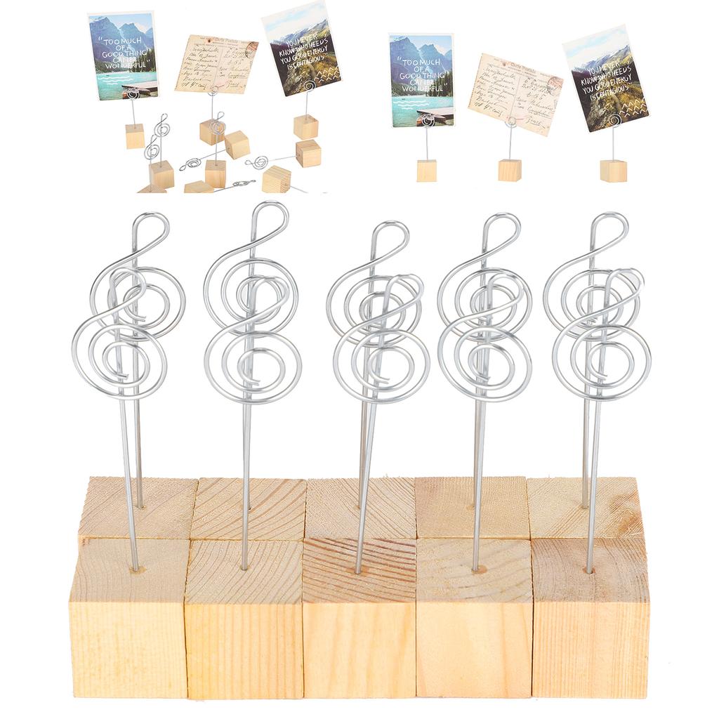 10 шт. зажим для заметок держатель для фотографий открытка с надписью металлическая подставка основа из цельного дерева ремесло