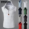 Summer Hooded Sports Vest Men's Waistcoat Sports Fitness Sweat Vest Men's Slim Stretch Sleeveless Vest