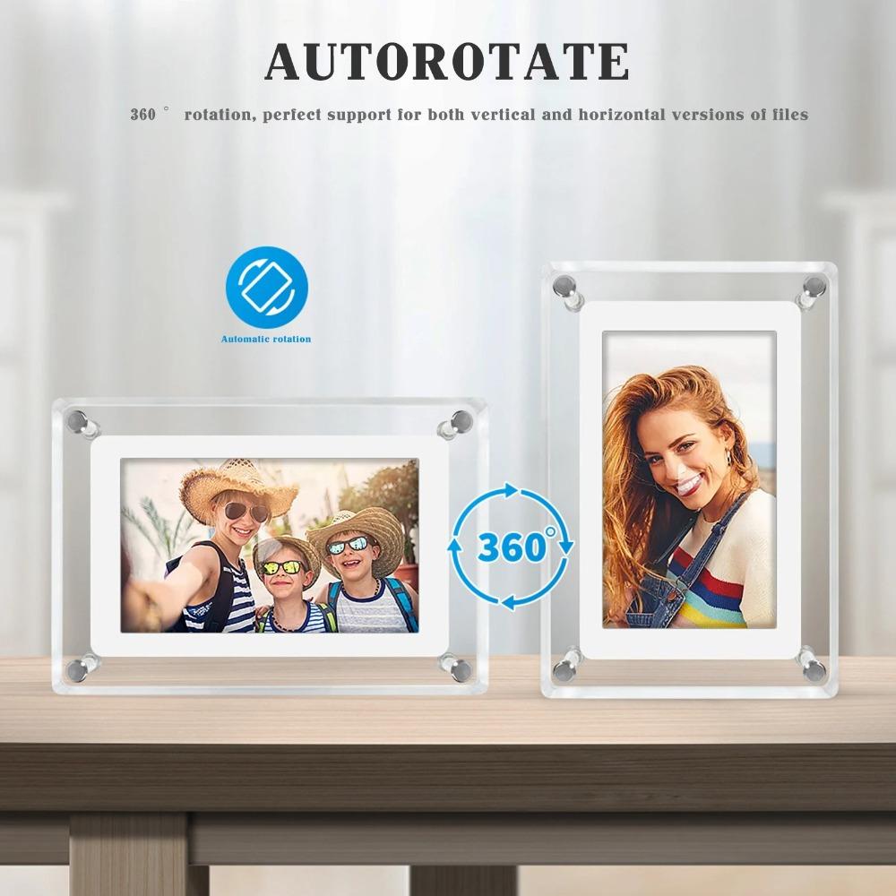 1200mAh Видеоплеер Акриловая Картина NFT Высококачественная Цифровая Фоторамка Настольный