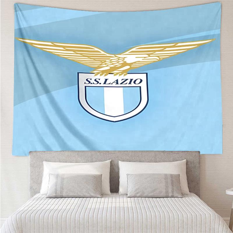 Lazio logo Tapestry for Bedroom Aesthetic Classroom Tapestries Wall Hanging for Living Room Dorm Office,Ideal Creative Gift