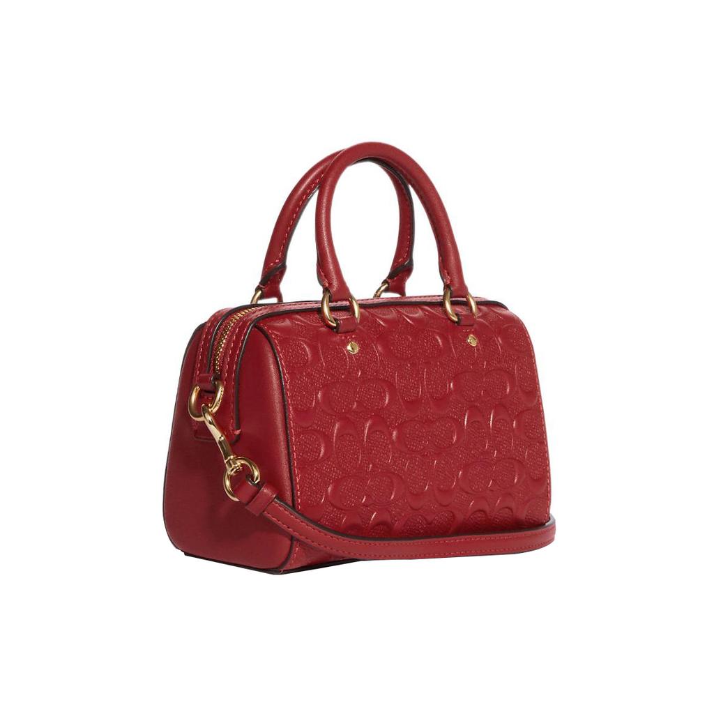 New COACH Rowan Smooth Calf Leather Shoulder Bag Crossbody Bag Handbag Mini Women's Red CC944-IMF8Q