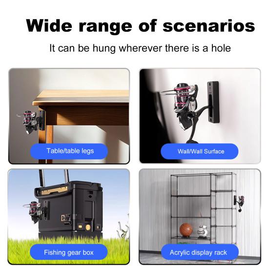 Настенный держатель для рыболовной катушки Нейлоновая стойка для рыболовной катушки Спиннинговая катушка