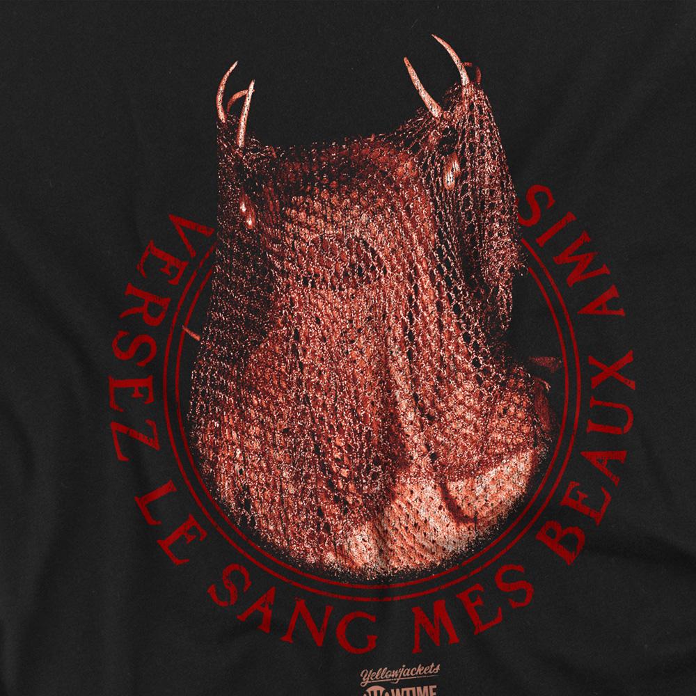 Yellowjackets Unisex Adult Versez Le Sang Mes Beaux Amis T-Shirt