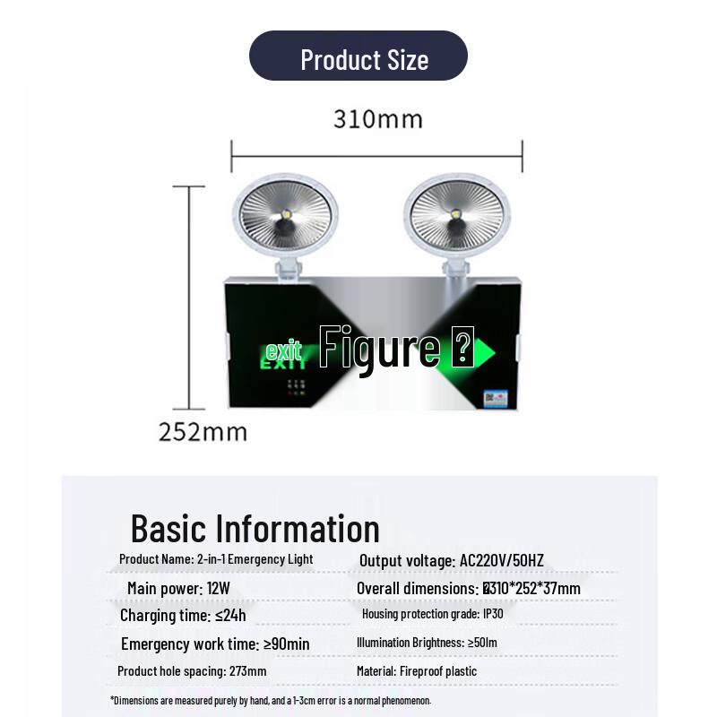 MINHUA LED Emergency Exit Sign Light