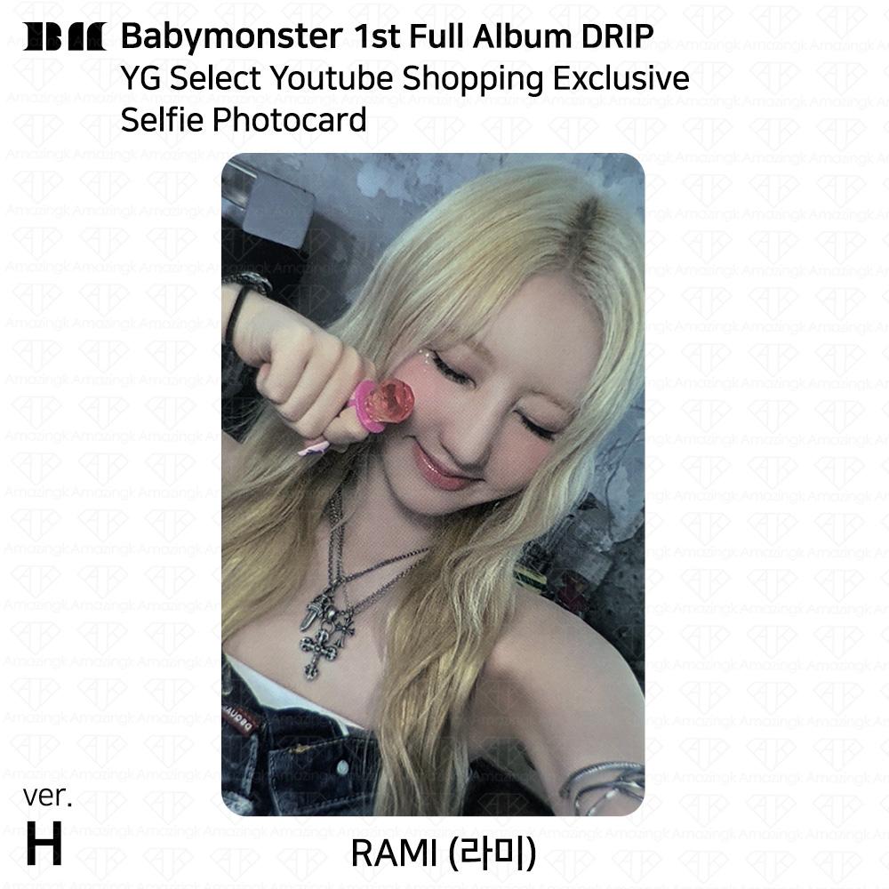 BABYMONSTER 1-й полноформатный альбом DRIP YG Select Youtube Shopping Эксклюзивная фотокарточка