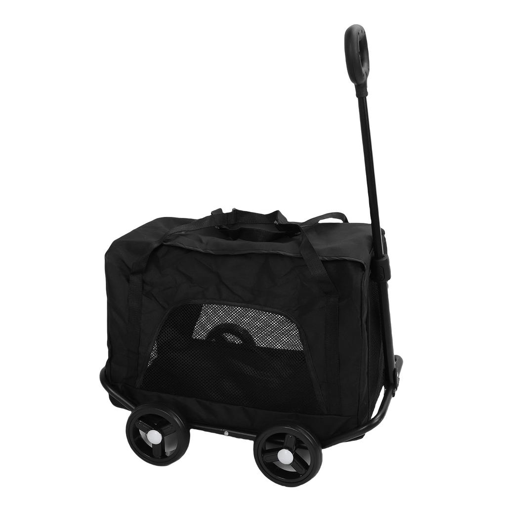Dog Carrier with 4 Wheels Portable Rolling Cat Carrier Small Pet Stroller with Telescope Handle for Traveling Camping