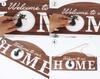 Inkdotpot Welcome Sign Front Door Decorations Hanging Rustic Wood Seasonal Holiday Ornaments Housewarming GiftWall Hanging 18" Inches