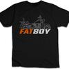 Байкерская футболка для фанатов Harley FLSTF Fat Boy (1990-1999), 100% хлопок, классический крой, дизайн в мотоциклетном стиле