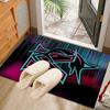 Marlins Team Logo Art Rug Office Carpet Non-Slip Mat, Chair Rug Floor Covering for Gaming, Bedroom, Living Room , Home Decor Christmas Gift