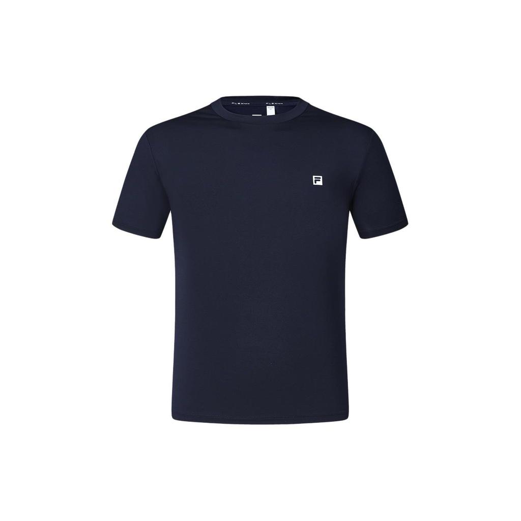 Fila Fitness Crew Neck Pullover Short Sleeve T-Shirt Men Tops Legendary-Blue A11M421101B-NV