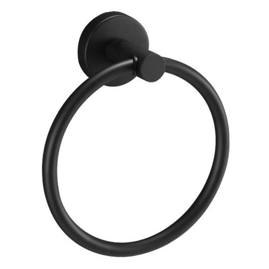 Кольцо для полотенец на присоске, настенный металлический держатель, однотонный, простой в установке