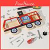 Truck Fire Wooden Nut Disassembly Combination Toy With Kids Skills Coordination