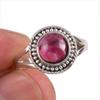Natural Garnet Gemstone Handmade 925 Solid Sterling Silver Gift Ring S.8 W6c90