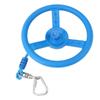 Kids Gym Rotating Wheel Portable Swing Monkey Wheel Set with Rope for Outdoor Indoor Park Blue