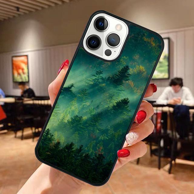Красивый Чехол Для Телефона С Изображением Лесного Дерева Для iPhone 17 Air 13 12 14 15 16 Чехол Для Apple Pro Max Plus Корпус