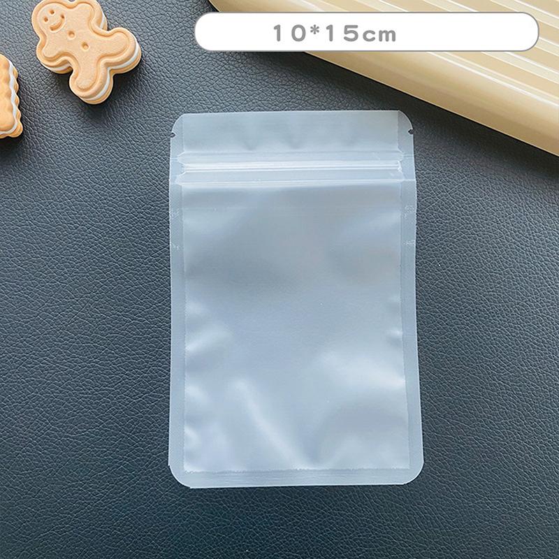 10 Pcs Multicolour Heat Sealable Flat Pouches Ziplock Mylar Bag Small Plastic Zip Lock Aluminum Foil Package Bags Card Film