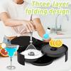 Plastic Salt Edge Box Three Layers Salt Dipper Sugar Juice Seasoning Box Smooth Inner Wall Salt Dipping Tool