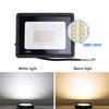 LED Flood Lights Outdoor Lighting 200W 100W 50W AC 220V 230V IP66 Waterproof Outdoor Garden Wall Lamps Projector LED Floodlight