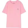 Polo Детская футболка с круглым вырезом и принтом логотипа, короткие рукава, детские топы, розовые 323832904-137