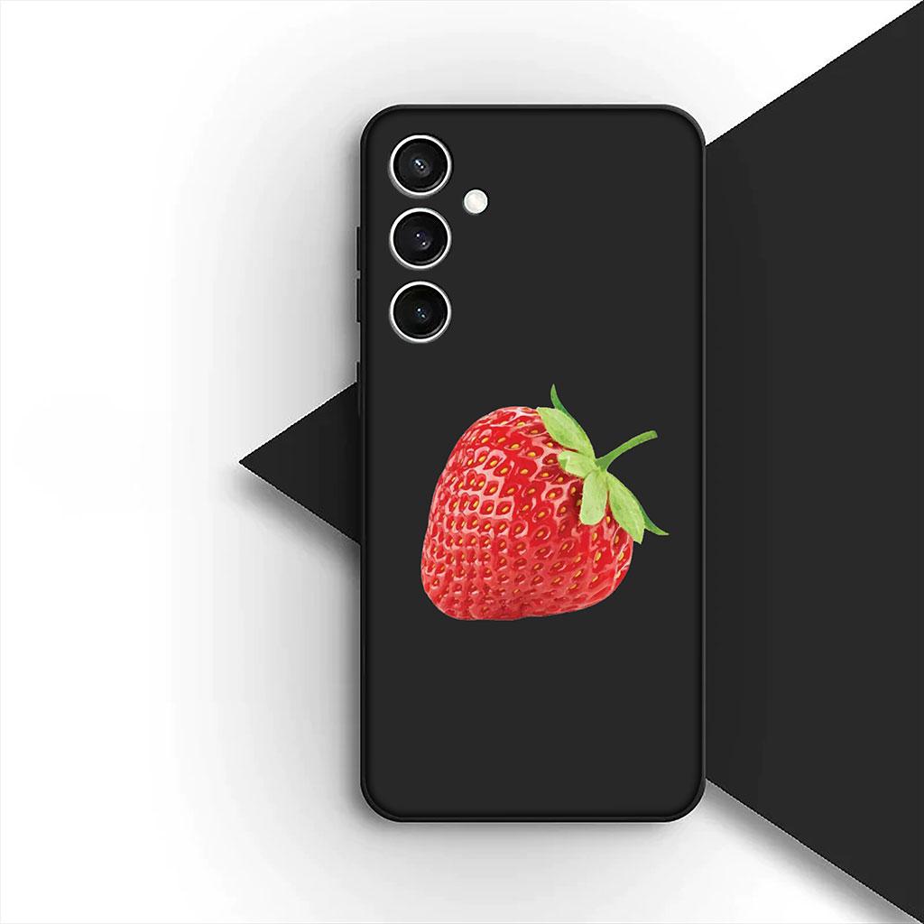 Cherry Strawberry fruit Summer Avocado Lemon Cover for Samsung Galaxy S25 S24 S23 FE Ultra Plus S7 Edge S25+ S23+ A56 5G Case