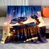 1PC Robot Disney Walle Eve Printed Blanket for Home Travel Sofa Soft and Comfortable Blanket for Adults and Kids Holiday Gifts