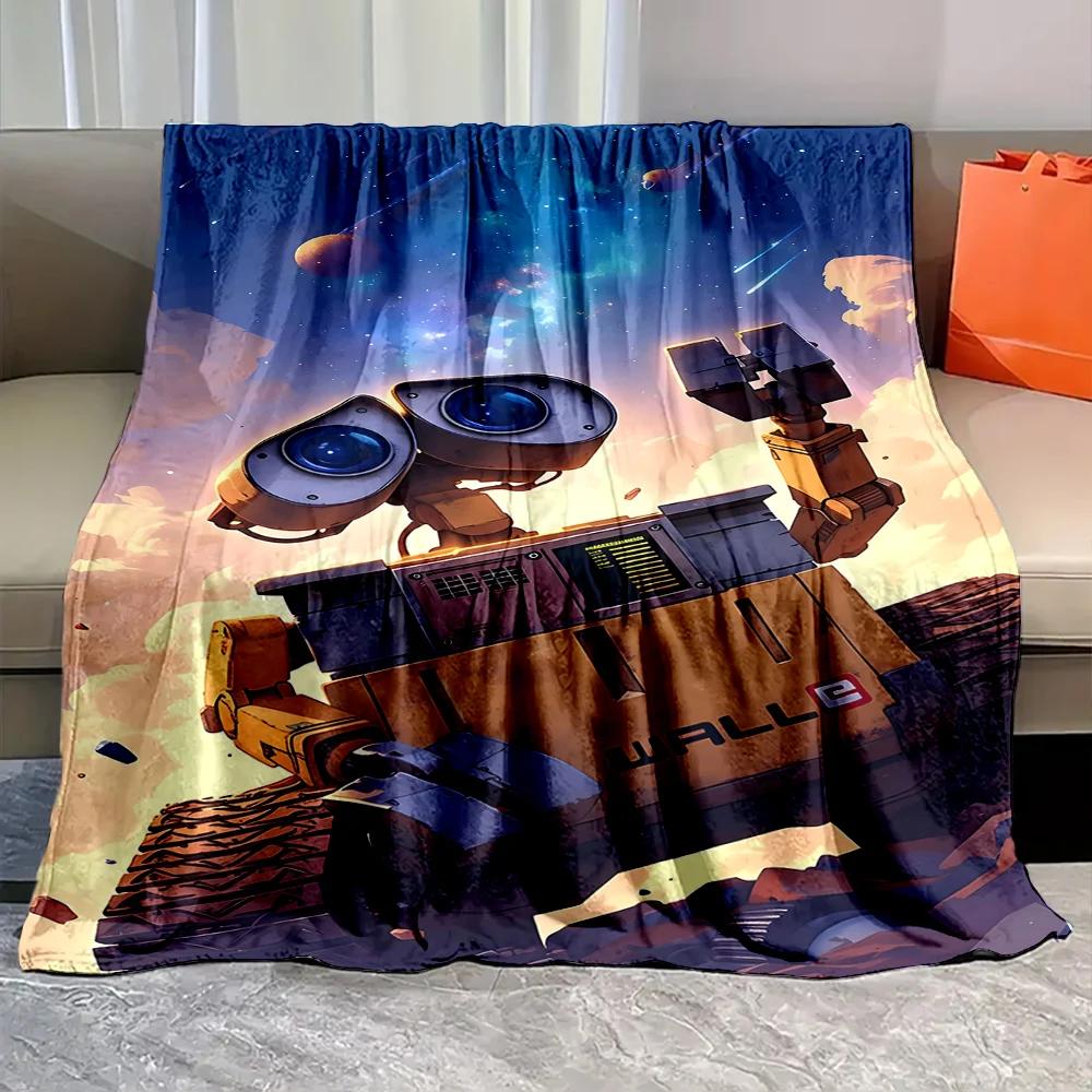 1PC Robot Disney Walle Eve Printed Blanket for Home Travel Sofa Soft and Comfortable Blanket for Adults and Kids Holiday Gifts