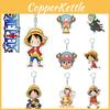 Милый Брелок-Игрушка Ключей с Персонажами One Piece Луффи Зоро Подвеска на Сумку Фигурки Кукла Подарок Для Детей