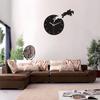Home Decoration 3d Acrylic Mirror Wall Clocks Diy Modern Living Room Still Life Horse Wall Clock Quartz Needle Watch