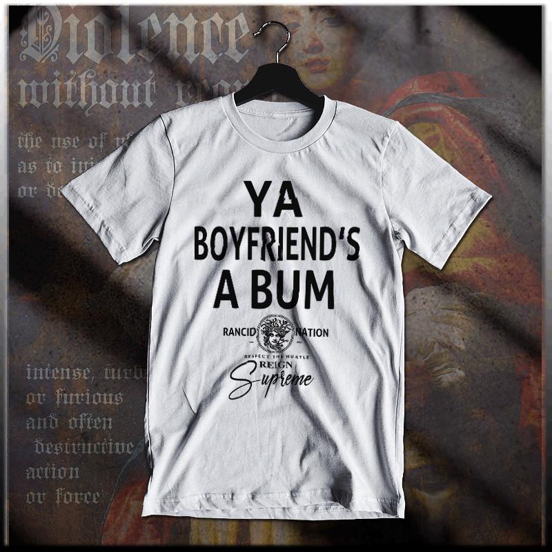 Hip Hop T-shirt Street Hustle Boss Mobbin Gangster Mobster Thug Bum Boyfriend
