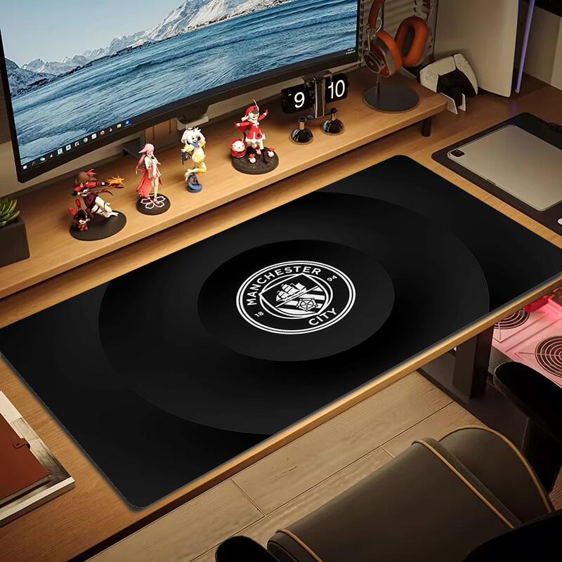Manchester City Print Cushion Non-slip Laptop Tablet Big Mousepad XXL Mat Mini PC Playmat With Lock edge