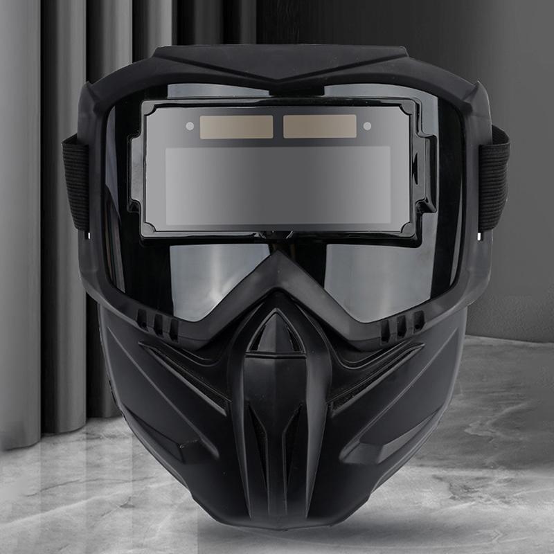 Auto Darkening Welding Glasses Work Protective Equipment Face Protector Adjustable Band Impact Resistant Welder Mask Face Shield