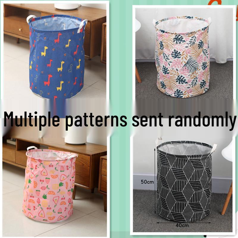 Extra Large Cotton Linen Folding Laundry Basket and Toy Hamper