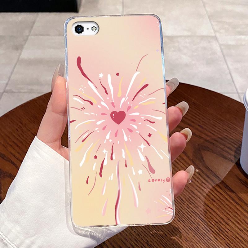 Чехол для iPhone 5 5s 4 4s Чехол Эстетичный Модный Милый Кот Астронавт Мягкий Силикон Задняя Крышка iP5 iP 4 Прозрачный Чехол для Телефона