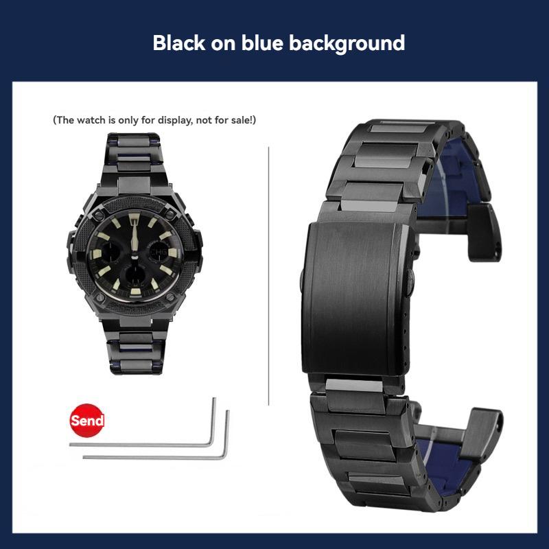Высококачественный ремешок из цельной нержавеющей стали для часов Casio G-Shock GST-S110/120 GST-W300/400 GST-W110 GST-B100 Мужской браслет