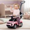 Jeździk Pchacz Chodzik Dla Dziecka Z Rączką I Obejmą Sport Car Jasny Różowy