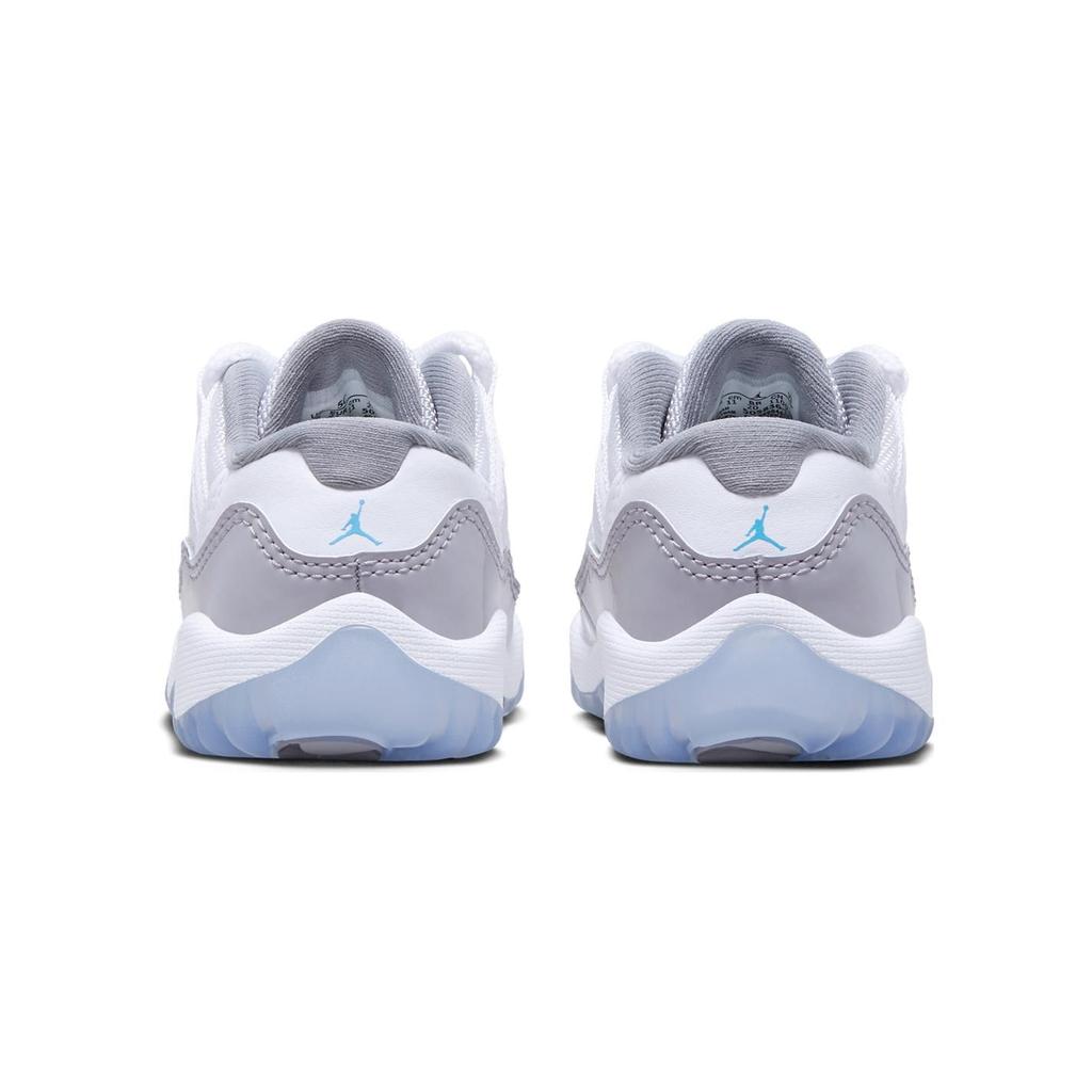 Детские кроссовки Air Jordan 11 Retro Low TD Cement Grey White University-Blue 505836-140
