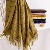 Plaid Scarf Women's Winter Versatile Cashmere Scarf Neck Couple Warm Shawl Men
