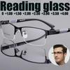 NEW Metal Anti-blue Light Reading Glasses Gift To Elders Farsighted Eyeglasses Men Business Eyewear Diopter +1.00 To +4.00