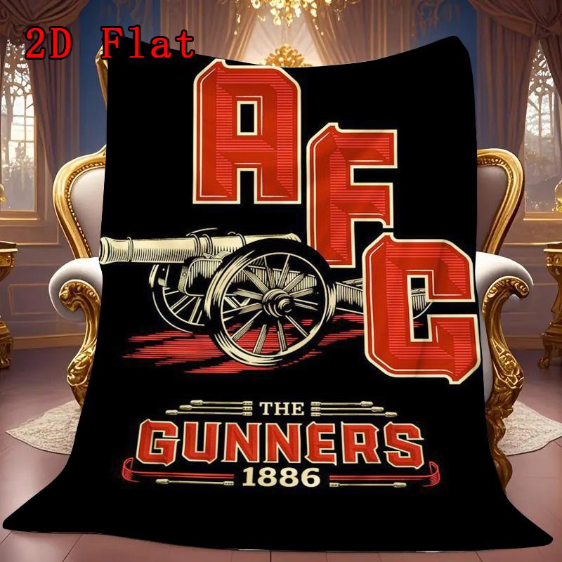 Alphabet print 2D Flat Pattern Flannel Blanket High quality All Seasons Warmth and Comfort Perfect for Christmas Gifts.